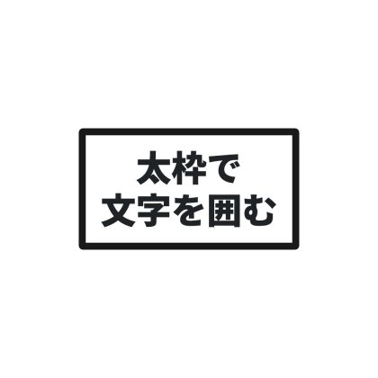 太枠で文字を囲んだテンプレ