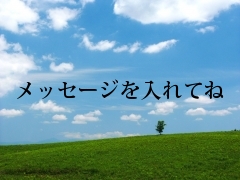 メッセージを入れてね