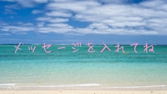 メッセージを入れてね