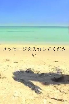 メッセージを入力してください